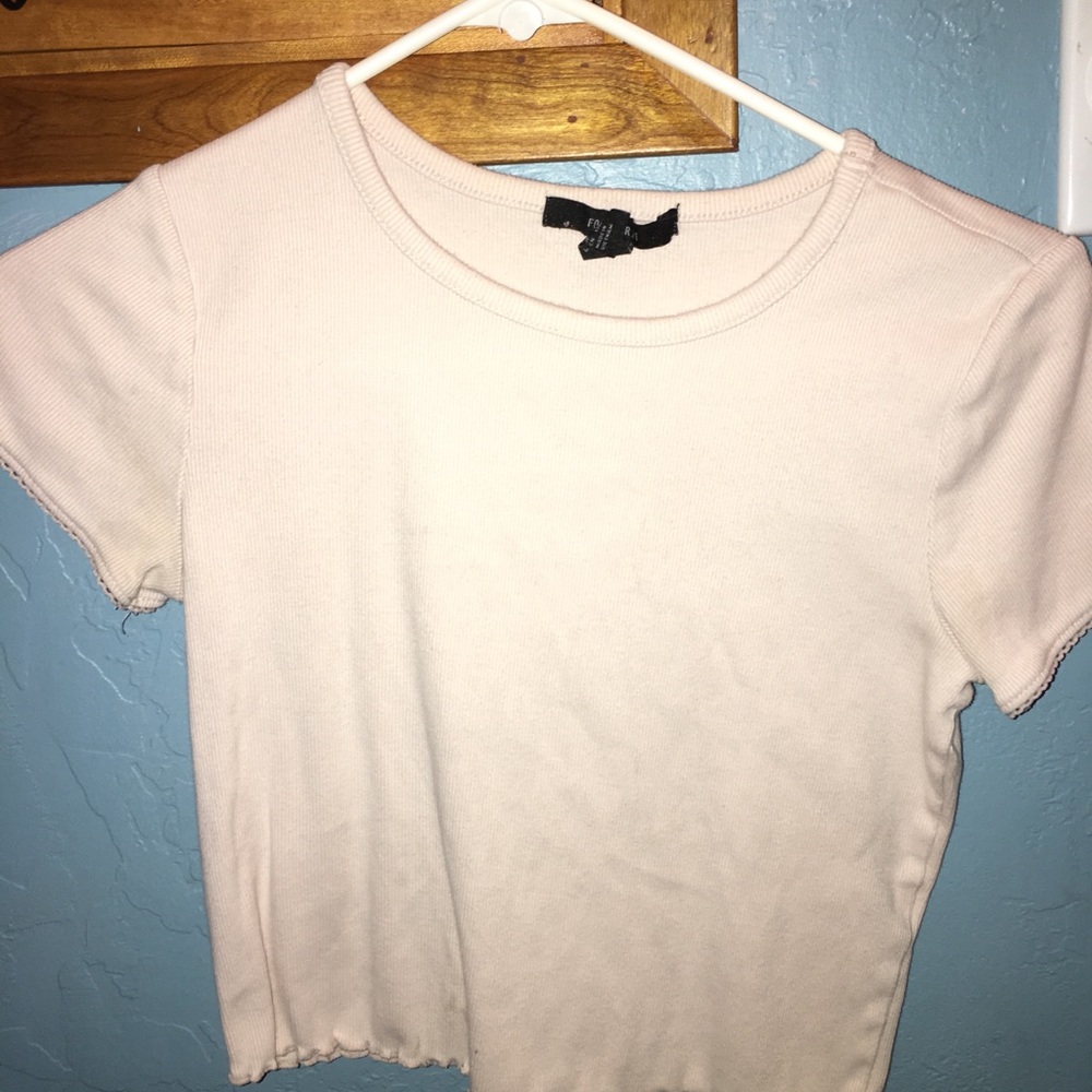 Forever 21 light pink crop top